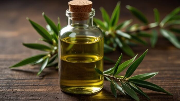 peppermint and tea tree oil for hair