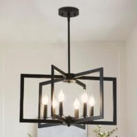 Geometric Metal Modern Industrial Chandelier