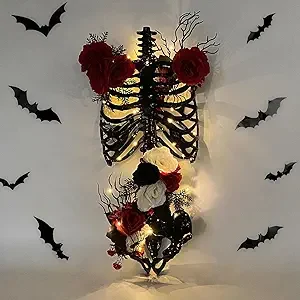 Gothic Skeleton Decorations Wall Display