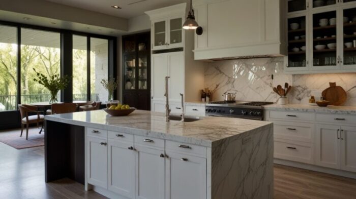 best countertop color for white cabinets