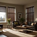 modern living room blinds ideas ventile blinds