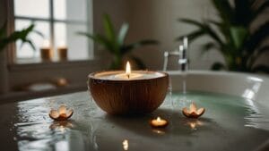 benefits of coconut oil in bath