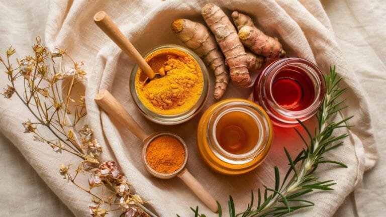 Turmeric face mask for acne