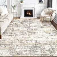 Modern Neutral Abstract Aesthetic Rug