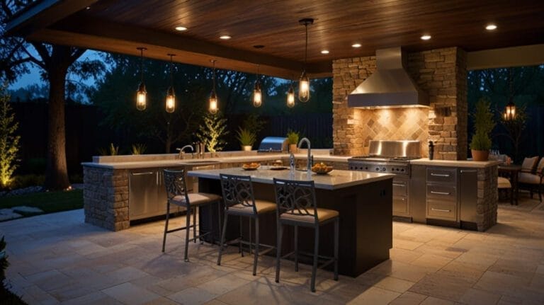 lighting ideas for outdoor kitchens