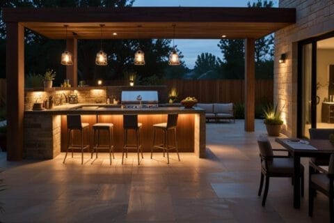 lighting ideas for outdoor kitchens