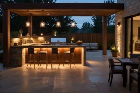 lighting ideas for outdoor kitchens