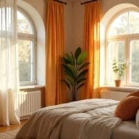 Bedroom Curtains for Arched Windows