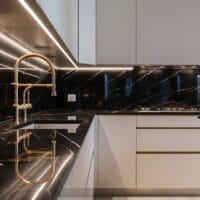 black marble countertop kitchen ideas