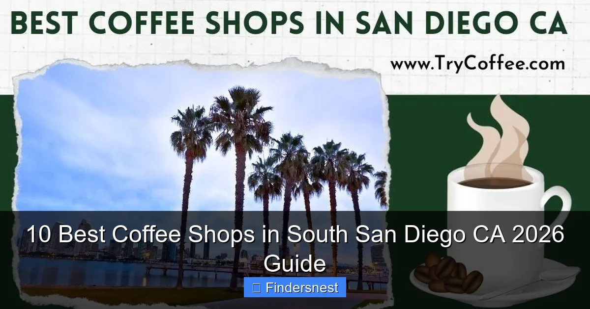10 Best Coffee Shops in South San Diego CA 2026 Guide