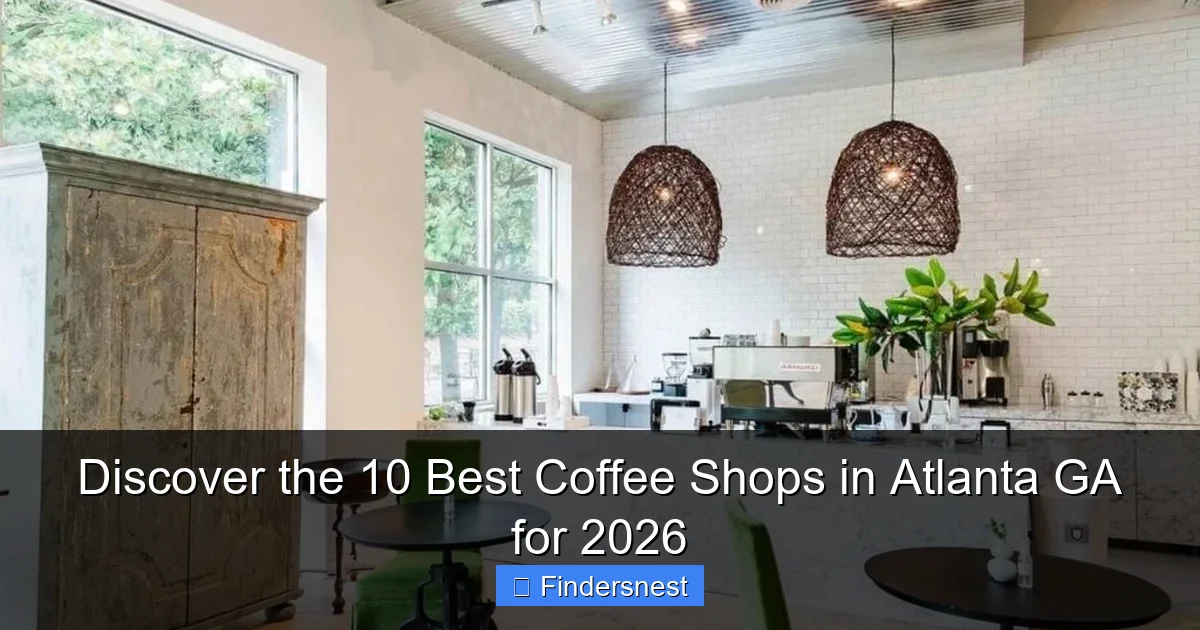 Discover the 10 Best Coffee Shops in Atlanta GA for 2026