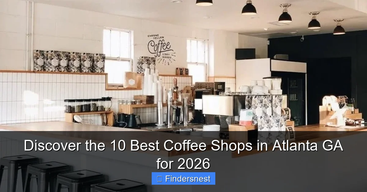 Discover the 10 Best Coffee Shops in Atlanta GA for 2026