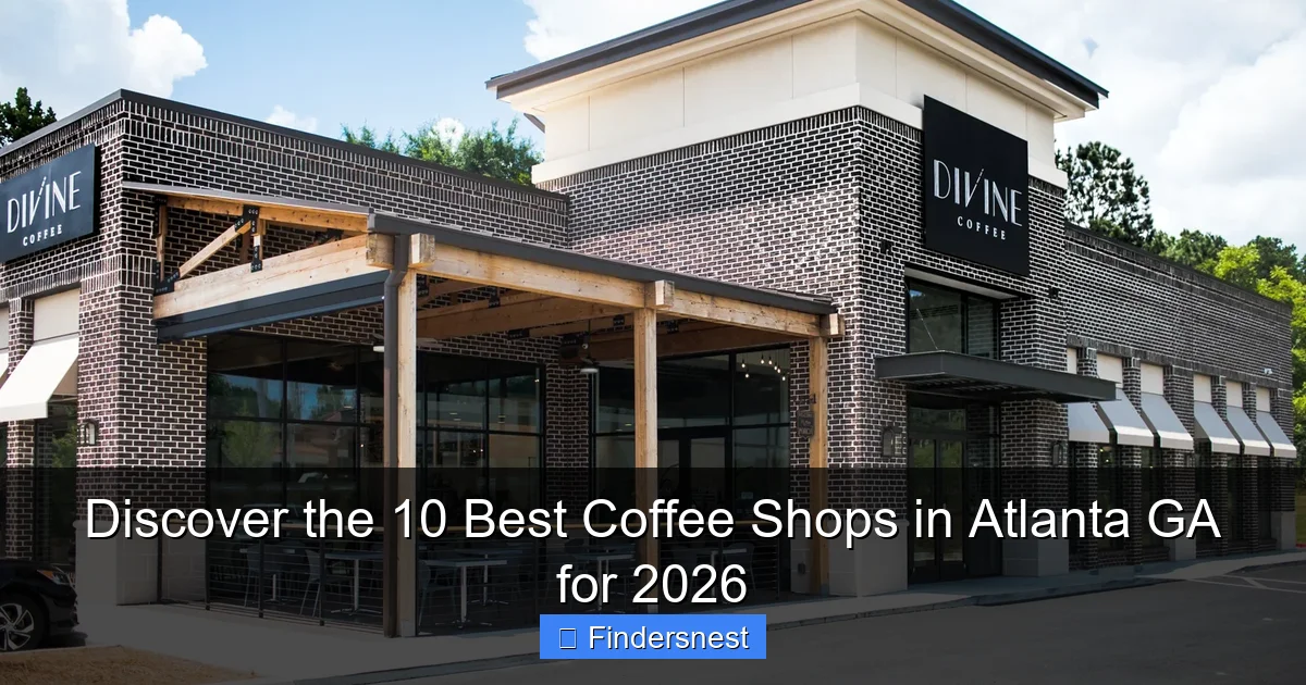 Discover the 10 Best Coffee Shops in Atlanta GA for 2026