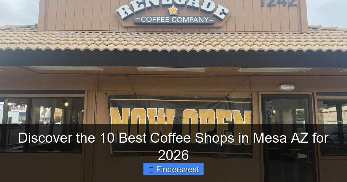 Discover the 10 Best Coffee Shops in Mesa AZ for 2026