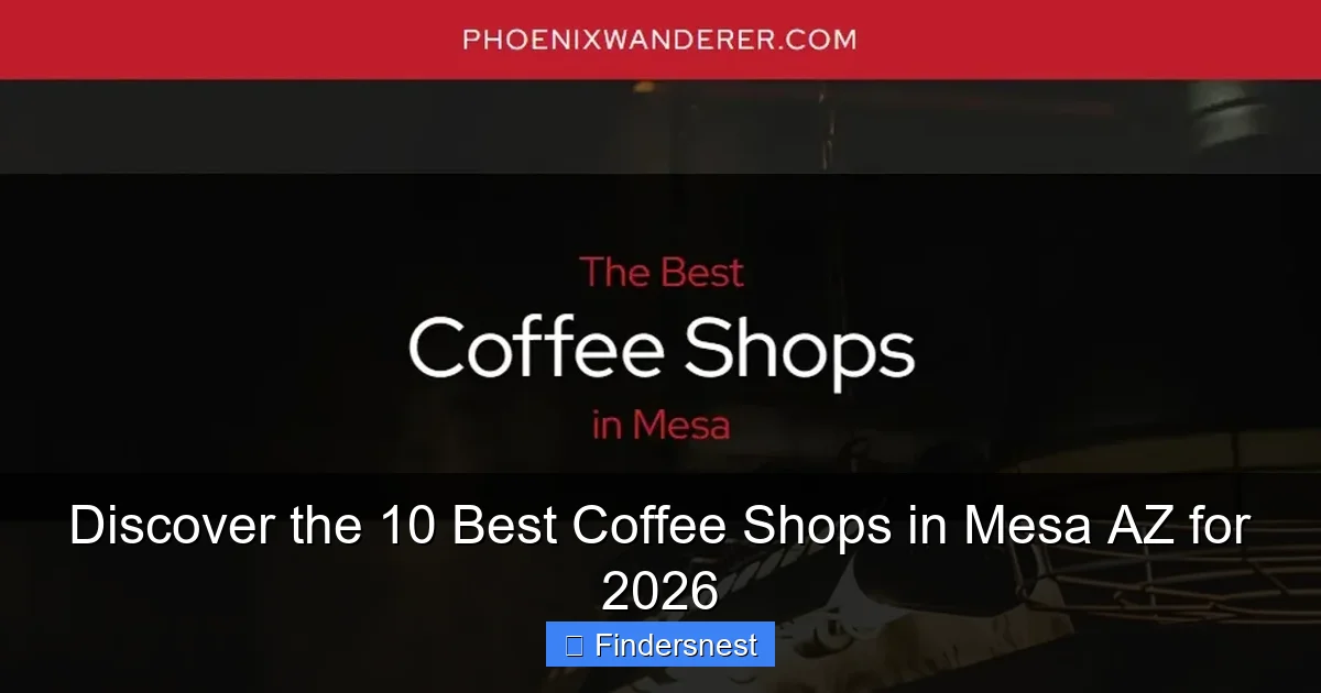 Discover the 10 Best Coffee Shops in Mesa AZ for 2026