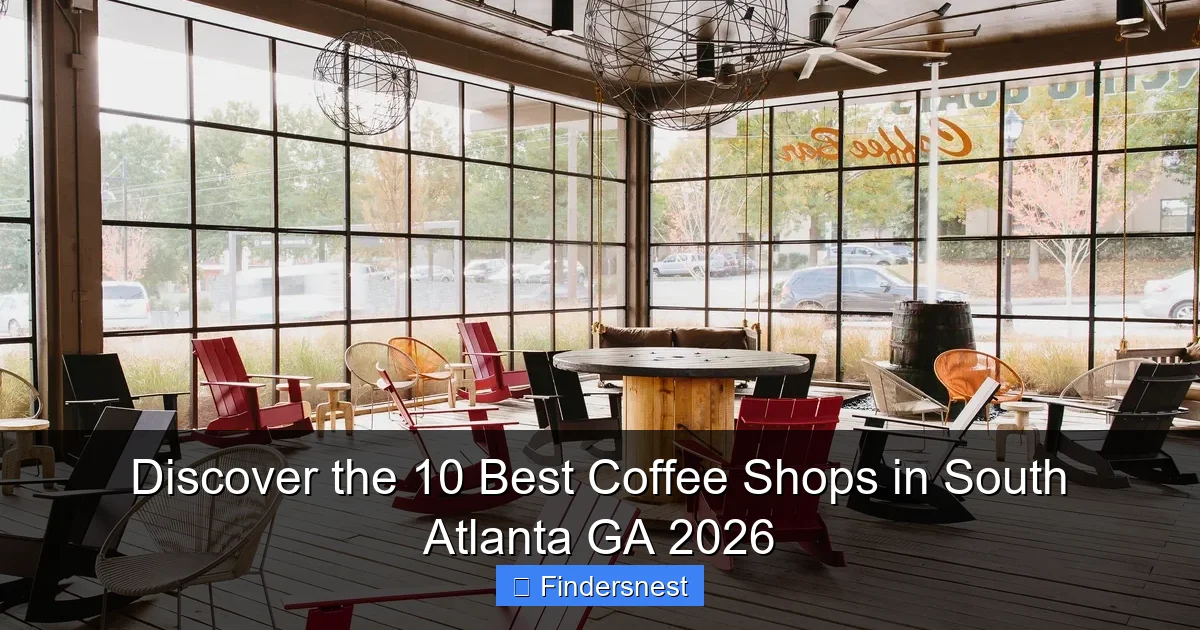 Discover the 10 Best Coffee Shops in South Atlanta GA 2026