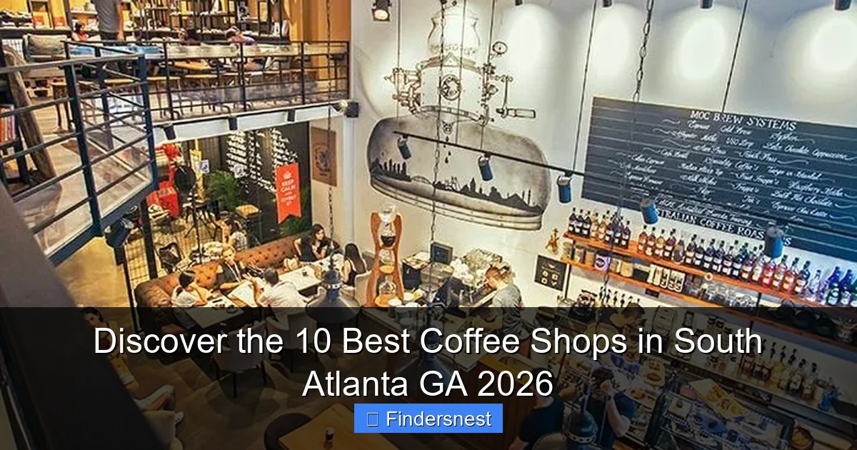 Discover the 10 Best Coffee Shops in South Atlanta GA 2026