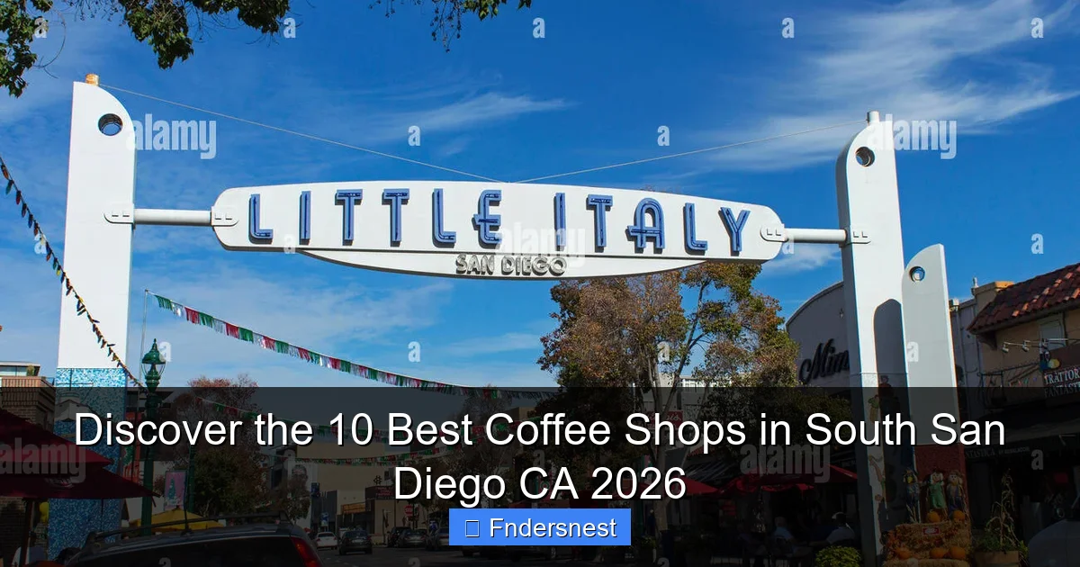 Discover the 10 Best Coffee Shops in South San Diego CA 2026