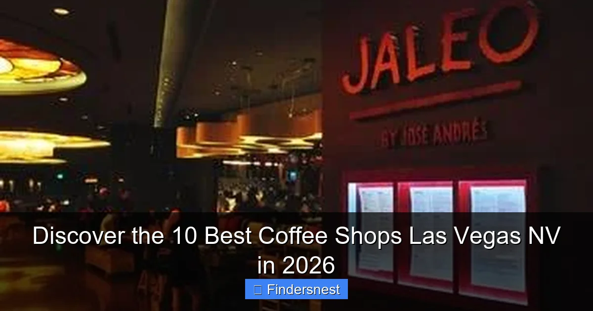 Discover the 10 Best Coffee Shops Las Vegas NV in 2026