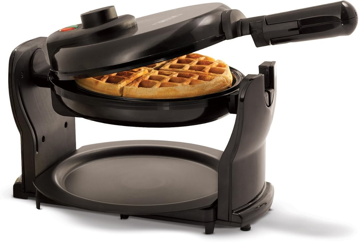 Bella Classic Rotating Belgian Waffle Maker, Nonstick, Adjustable Brow