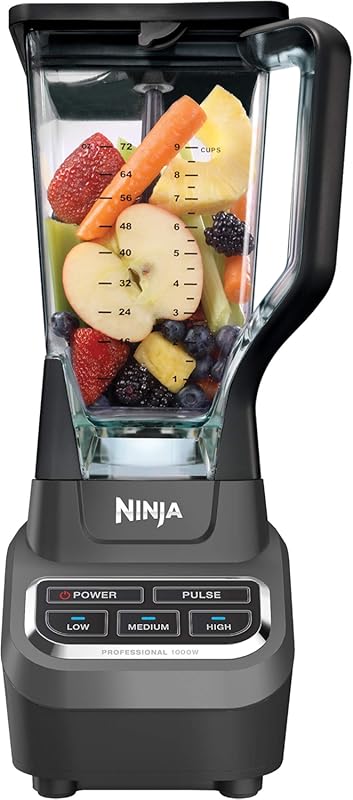 Ninja Professional 1000W Blender: Ideal for Smoothies, Ice, and Frozen