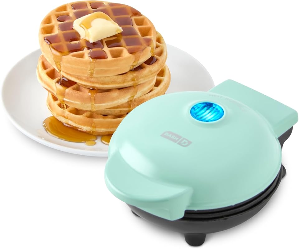 Dash Mini Waffle Maker, 4-inch Nonstick Waffle Iron with Quick Heat-Up