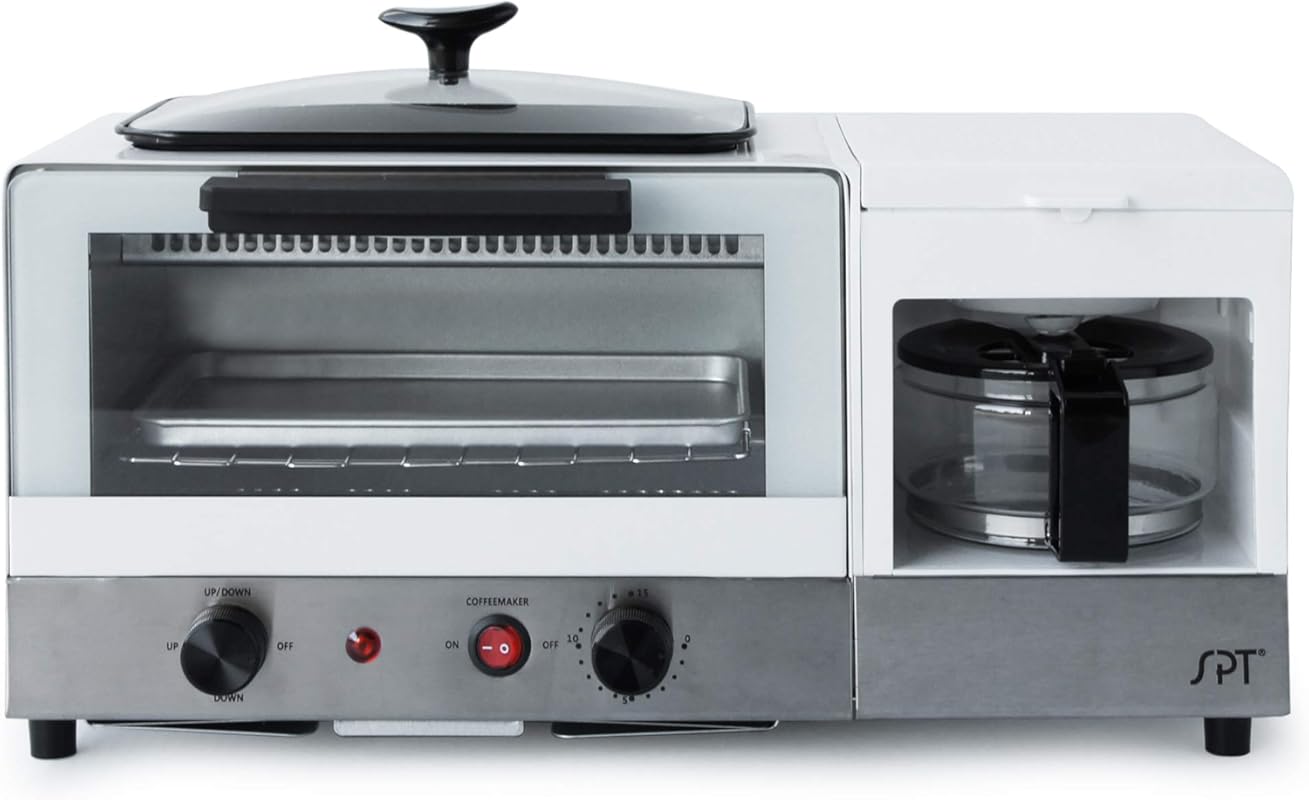SPT 3-in-1 Breakfast Maker: A Compact Stainless Steel Appliance for Mo