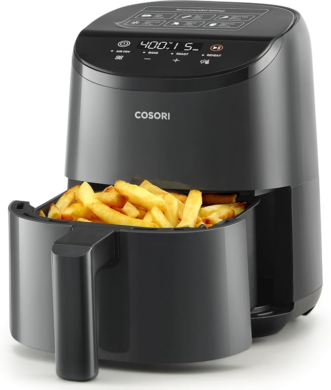 Cosori 2.1 Qt Mini Air Fryer: 4-in-1 Functions, with Nonstick and Dish