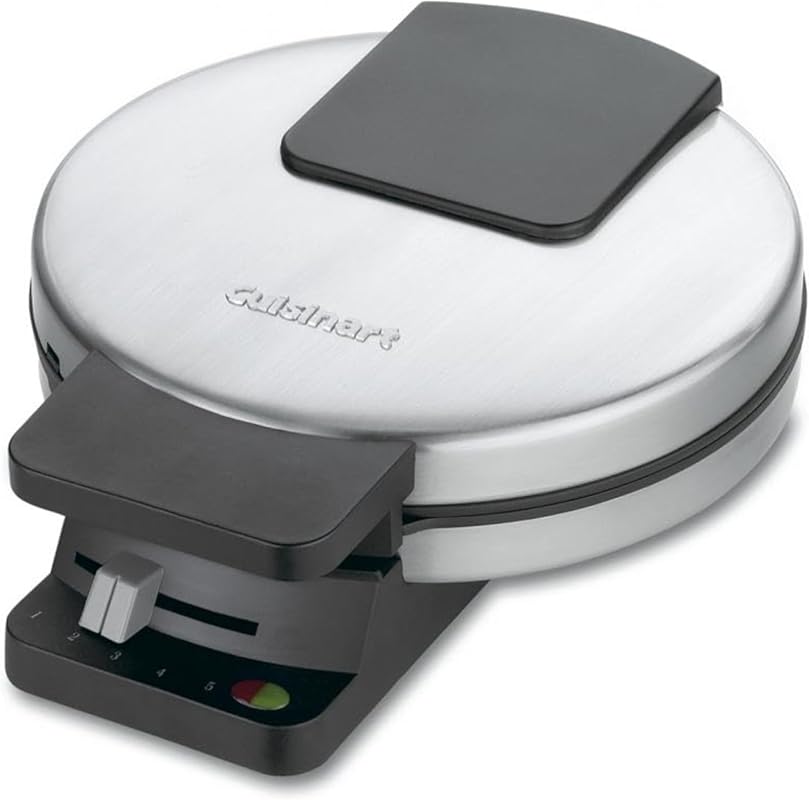 Cuisinart Round Classic Waffle Maker with 5-Setting Adjustable Brownin