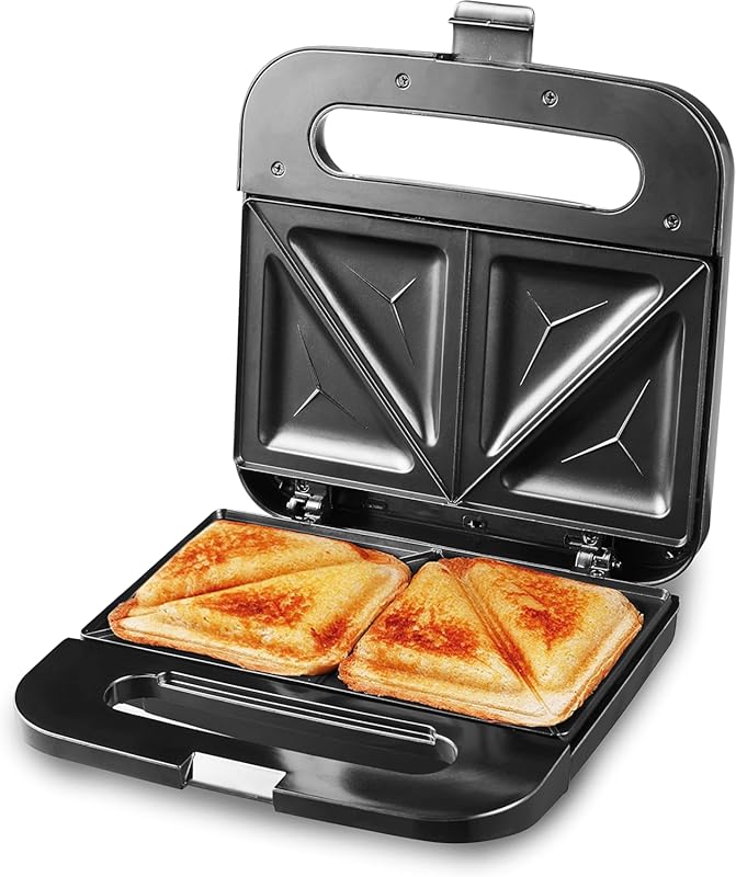Elite Gourmet 2-Slice Sandwich Panini Maker with Non-Stick Surface for