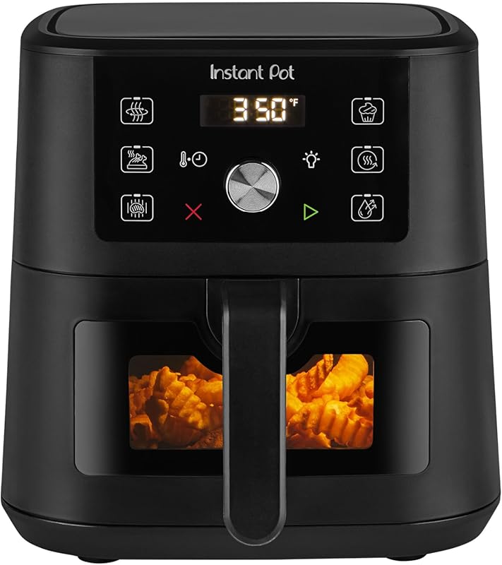 Instant Pot 4 Qt Mini Air Fryer: 6-in-1 with Air Fry, Broil, Roast, Ba