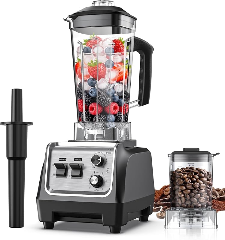 High-Power Countertop Blender for Smoothies: 1800W Motor, 70oz Capacit