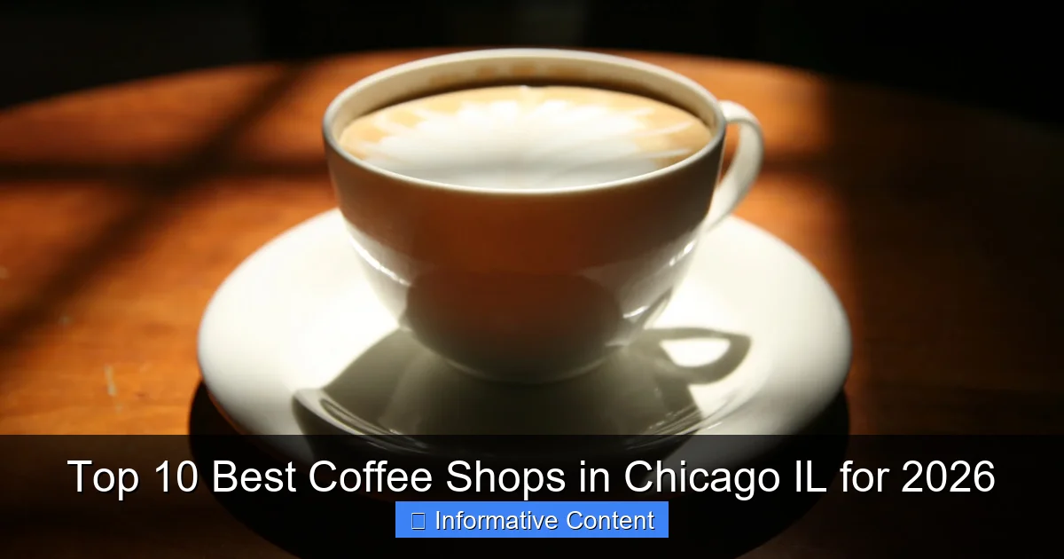 Top 10 Best Coffee Shops in Chicago IL for 2026