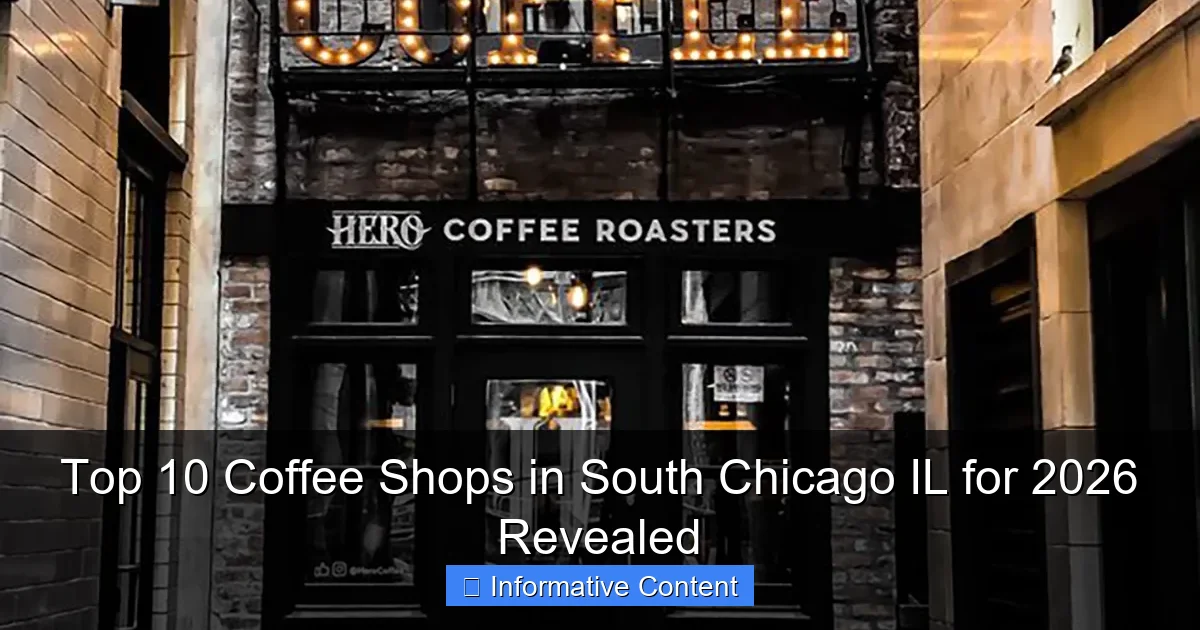 Top 10 Coffee Shops in South Chicago IL for 2026 Revealed