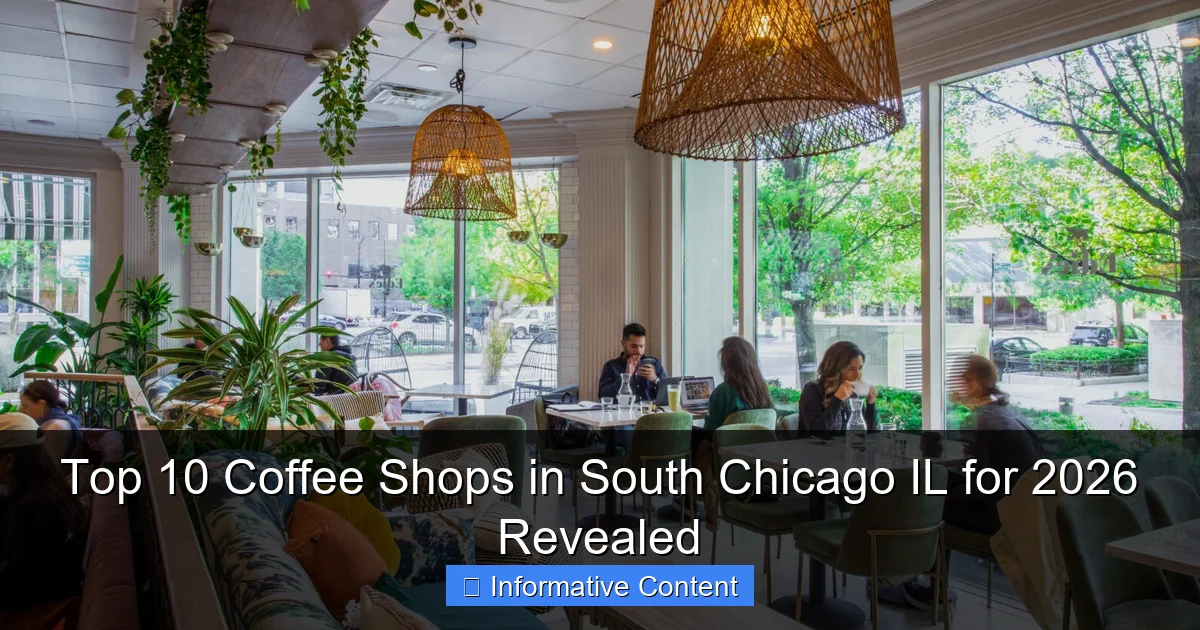 Top 10 Coffee Shops in South Chicago IL for 2026 Revealed