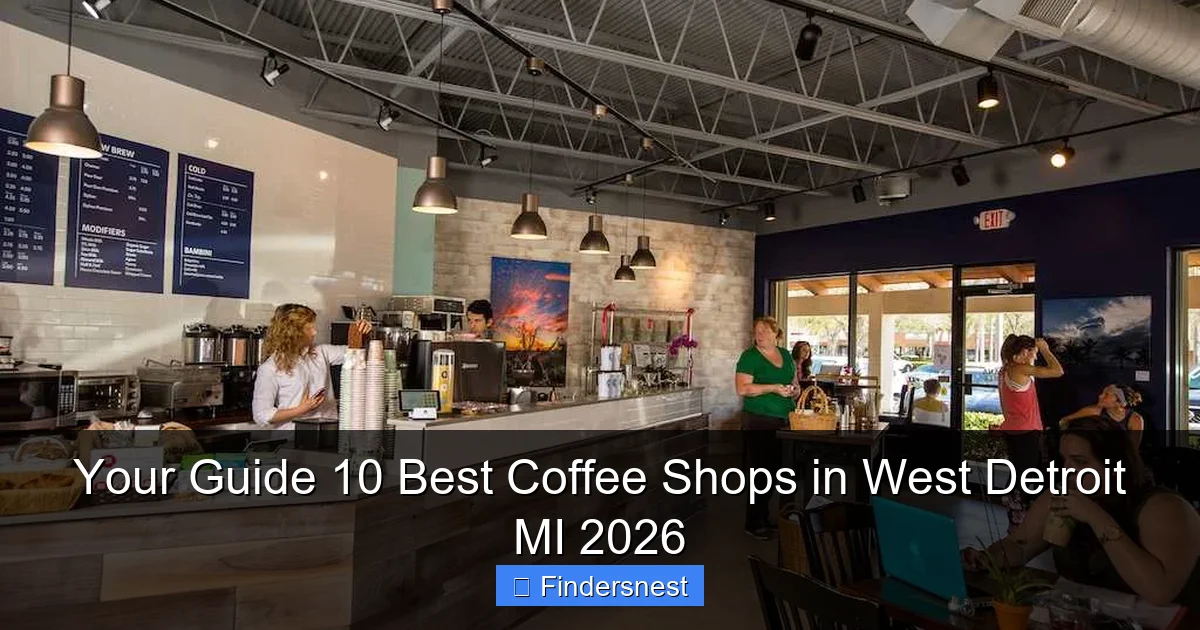Your Guide 10 Best Coffee Shops in West Detroit MI 2026