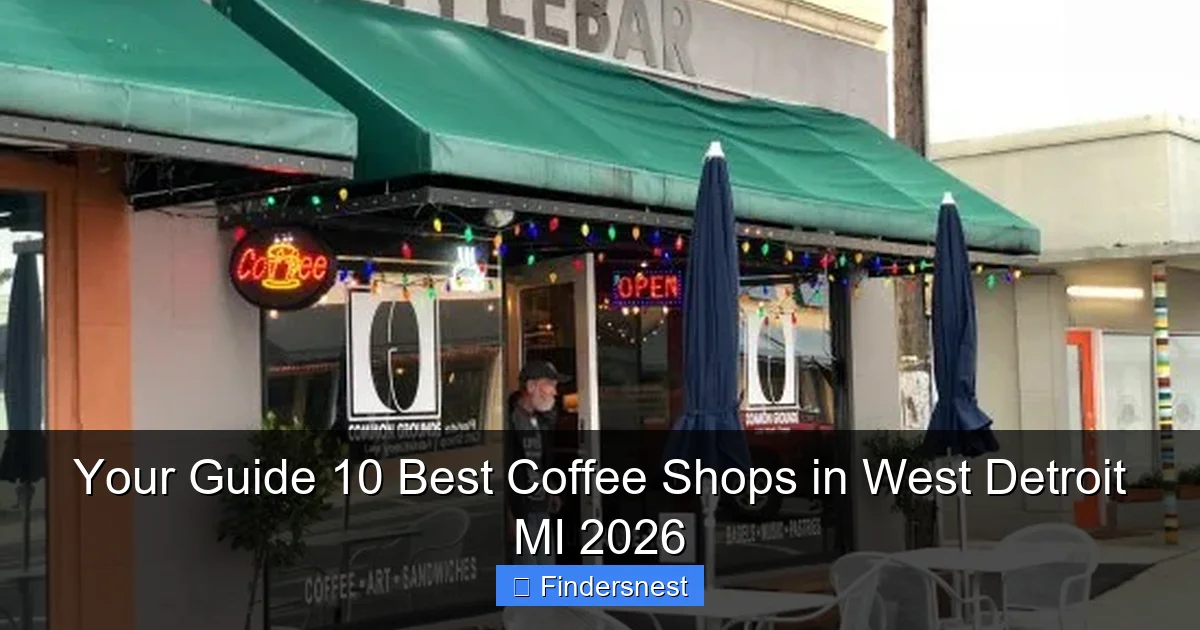Your Guide 10 Best Coffee Shops in West Detroit MI 2026