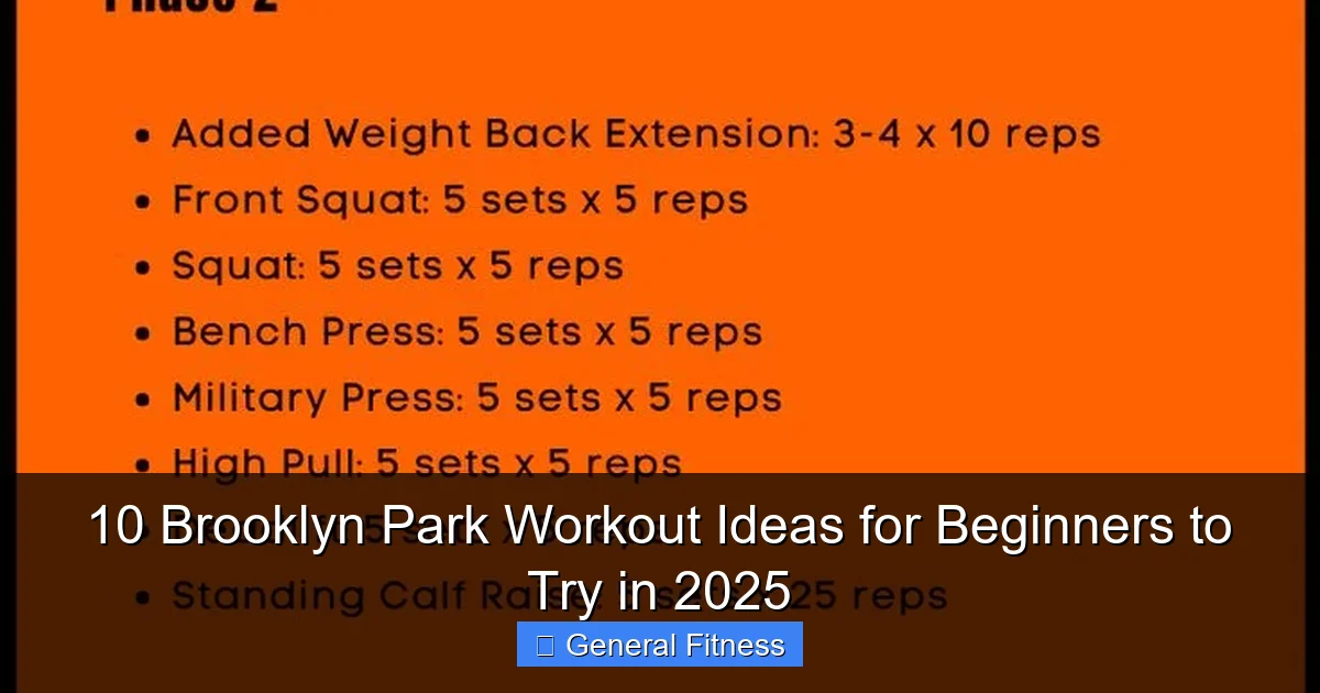 10 Brooklyn Park Workout Ideas for Beginners to Try in 2025