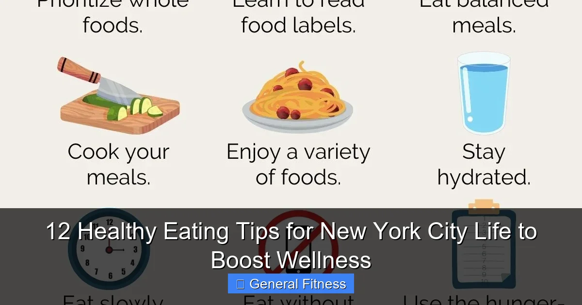 12 Healthy Eating Tips for New York City Life to Boost Wellness