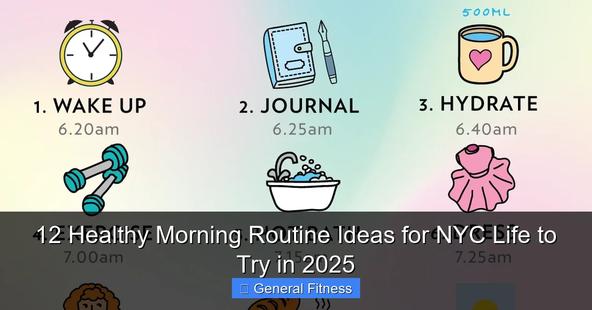12 Healthy Morning Routine Ideas for NYC Life to Try in 2025