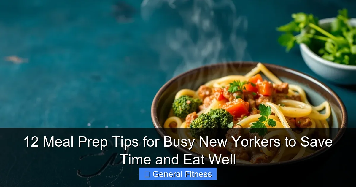 12 Meal Prep Tips for Busy New Yorkers to Save Time and Eat Well