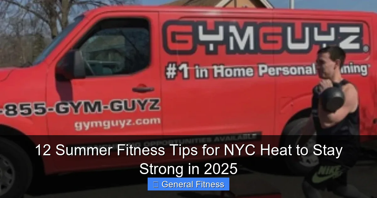 12 Summer Fitness Tips for NYC Heat to Stay Strong in 2025