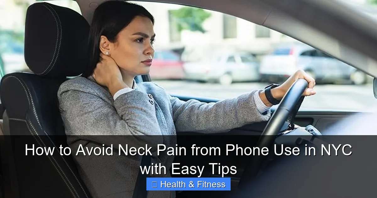 How to Avoid Neck Pain from Phone Use in NYC with Easy Tips