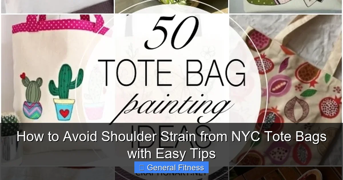 How to Avoid Shoulder Strain from NYC Tote Bags with Easy Tips