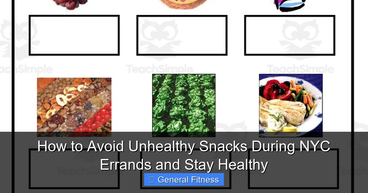 How to Avoid Unhealthy Snacks During NYC Errands and Stay Healthy