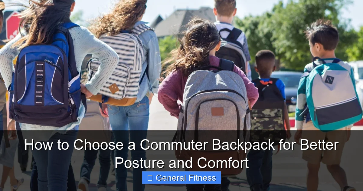 How to Choose a Commuter Backpack for Better Posture and Comfort