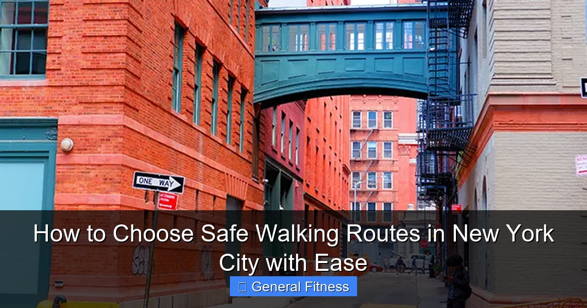 How to Choose Safe Walking Routes in New York City with Ease