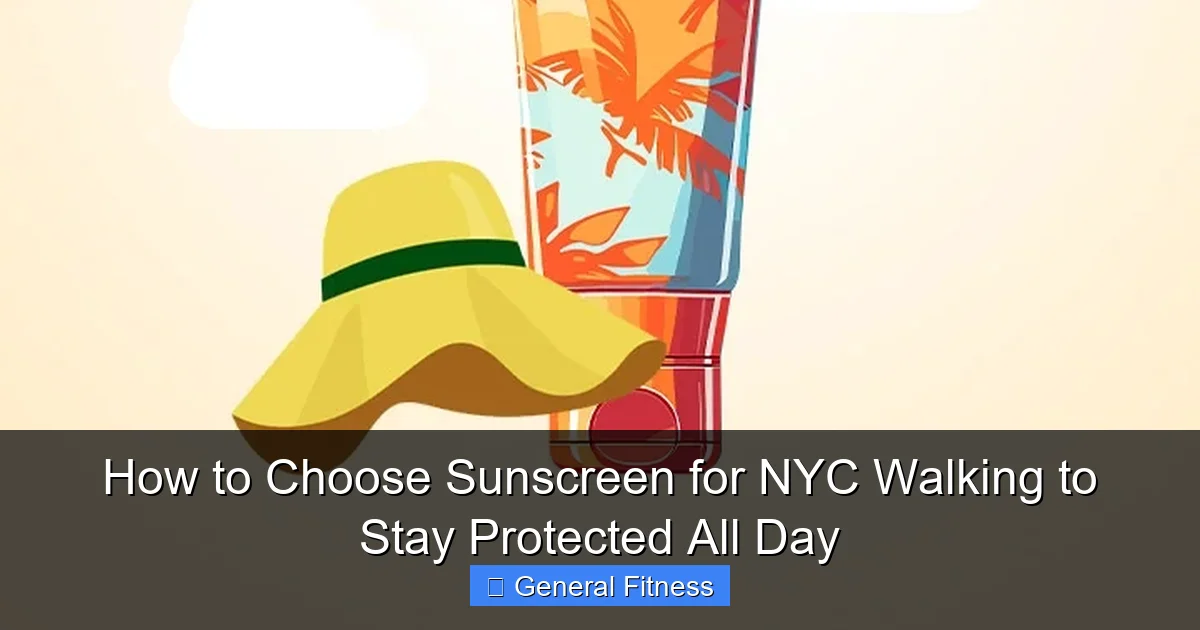 How to Choose Sunscreen for NYC Walking to Stay Protected All Day