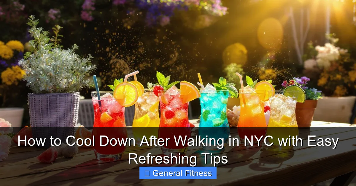 How to Cool Down After Walking in NYC with Easy Refreshing Tips