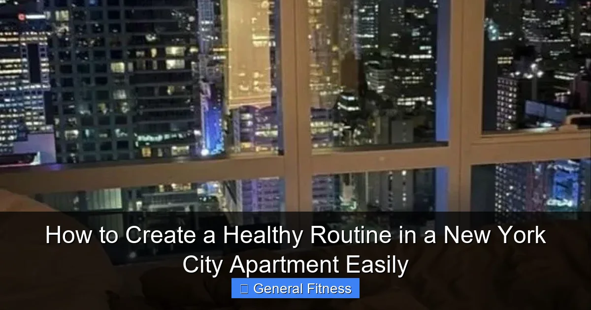 How to Create a Healthy Routine in a New York City Apartment Easily